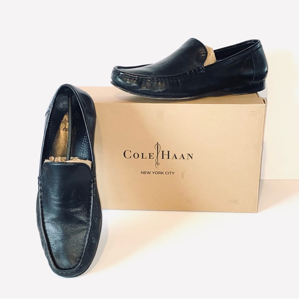 Cole Haan Leather Ransford Venetian II Moccasin Dress Shoes Loafer SZ 10